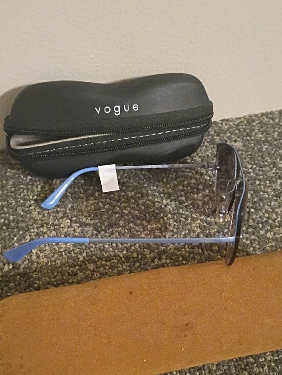 Vogue Blue Frame Sunglasses with Brown Gradient Lenses main image 7